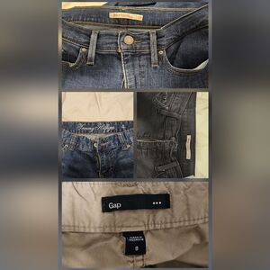 Bundle – 2 Levi’s Jeans, Gap Cargo Pants & Tommy Hilfiger Shorts